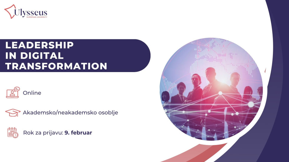 Novi kurs za akademsko i neakademsko osoblje: Liderstvo u digitalnoj transformaciji