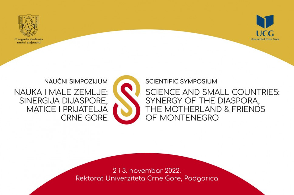 Scientific symposium "Science and Small Countries: Synergy of the Diaspora, the Motherland & Friends of Montenegro", program 