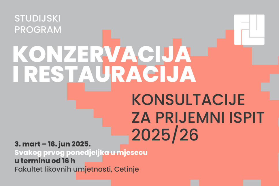 KONSULTACIJE ZA PRIJEMNI ISPIT SP KONZERVACIJA I RESTAURACIJA