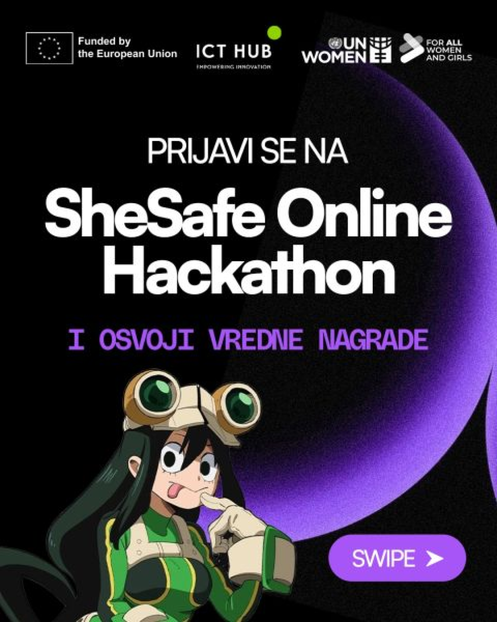 Prijave za <span class="CyrLatIgnore">She Safe Online Hackathon</span>