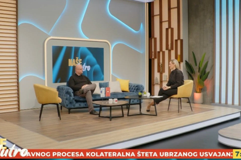 Gostovanje dekana Prirodno-matematičkog fakulteta u emisiji ,,Naše jutro"