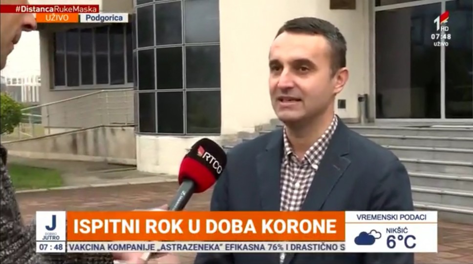 Prorektor za nastavu prof. dr Veselin Mićanović o "korona" ispitnom roku za RTCG