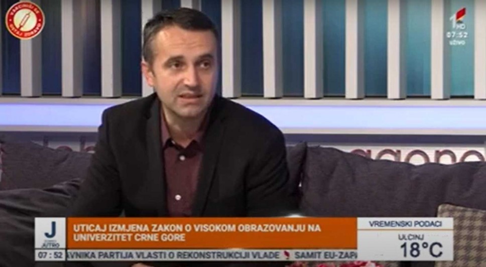 Prorektor Mićanović o izmjenama Zakona o visokom obrazovanju