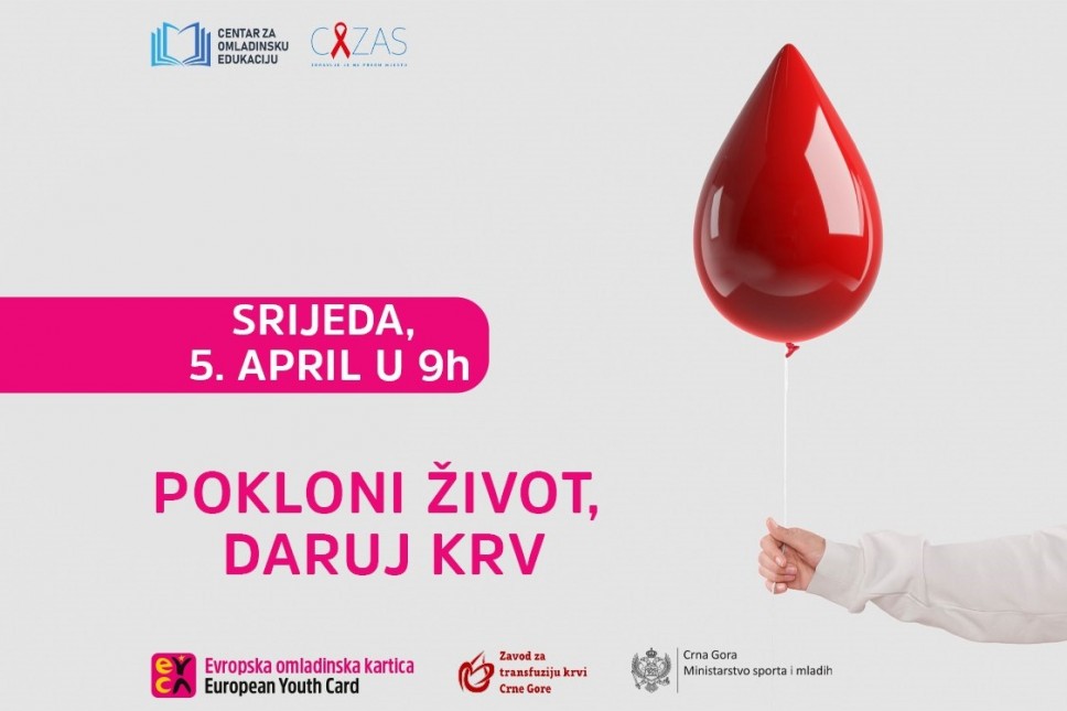 Učestvuj u humanitarnoj akciji dobrovoljnog davanja krvi