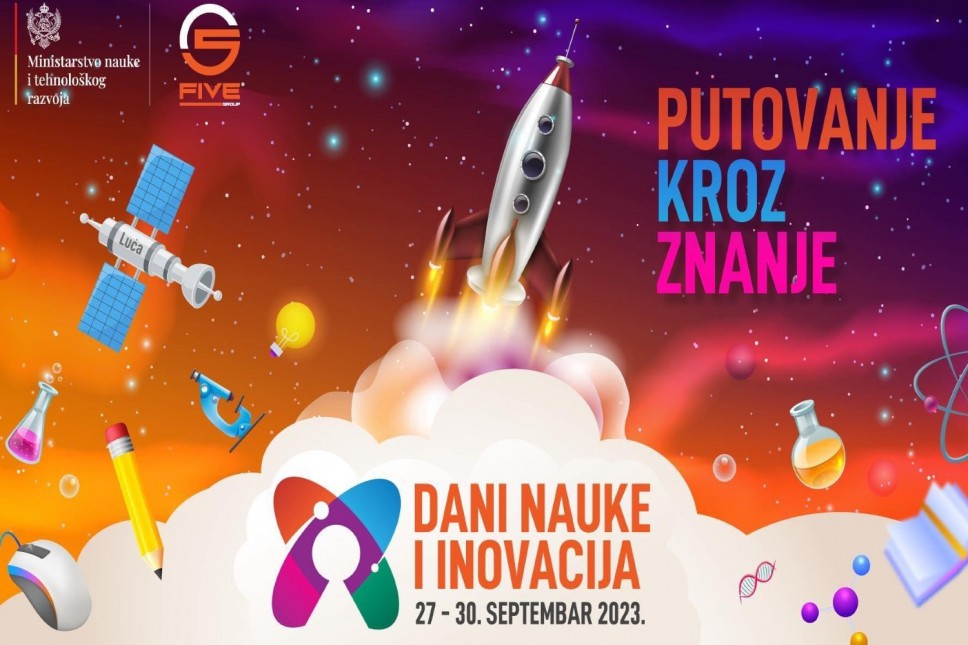 Bogat program Festivala Dani nauke i inovacija 2023 u 13 crnogorskih gradova