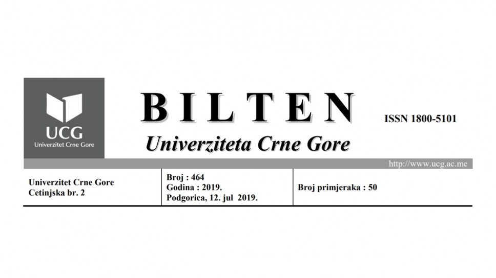 Usvojen novi Pravilnik o izdavačkoj djelatnosti Univerziteta Crne Gore