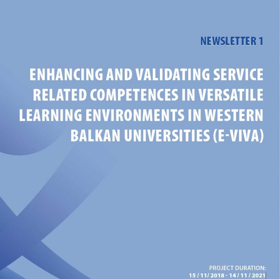 Objavljen bilten o Erasmus + projektu e-VIVA