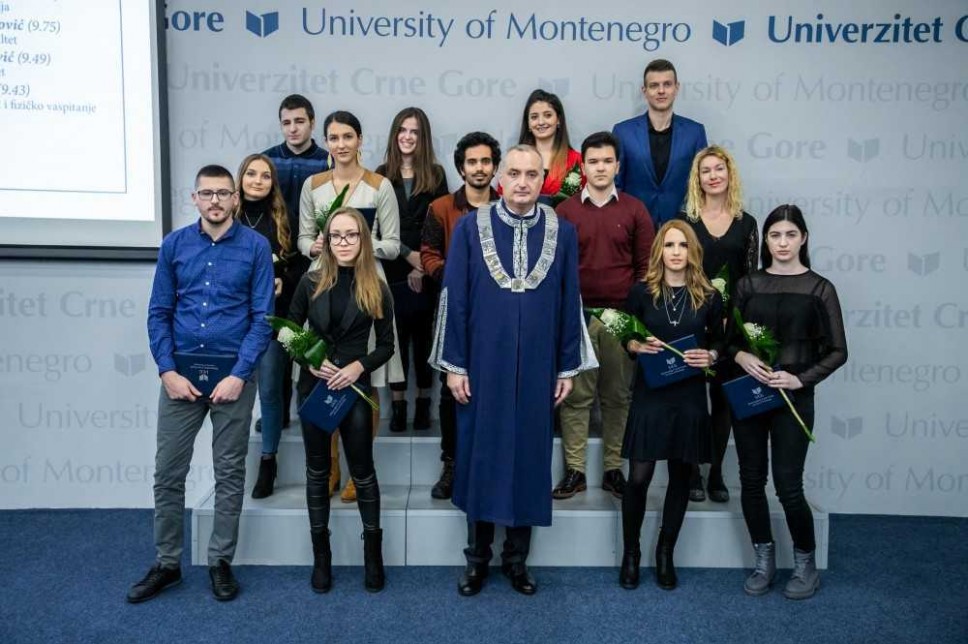 Najbolji studenti Univerziteta Crne Gore za studijsku 2019/20. godinu