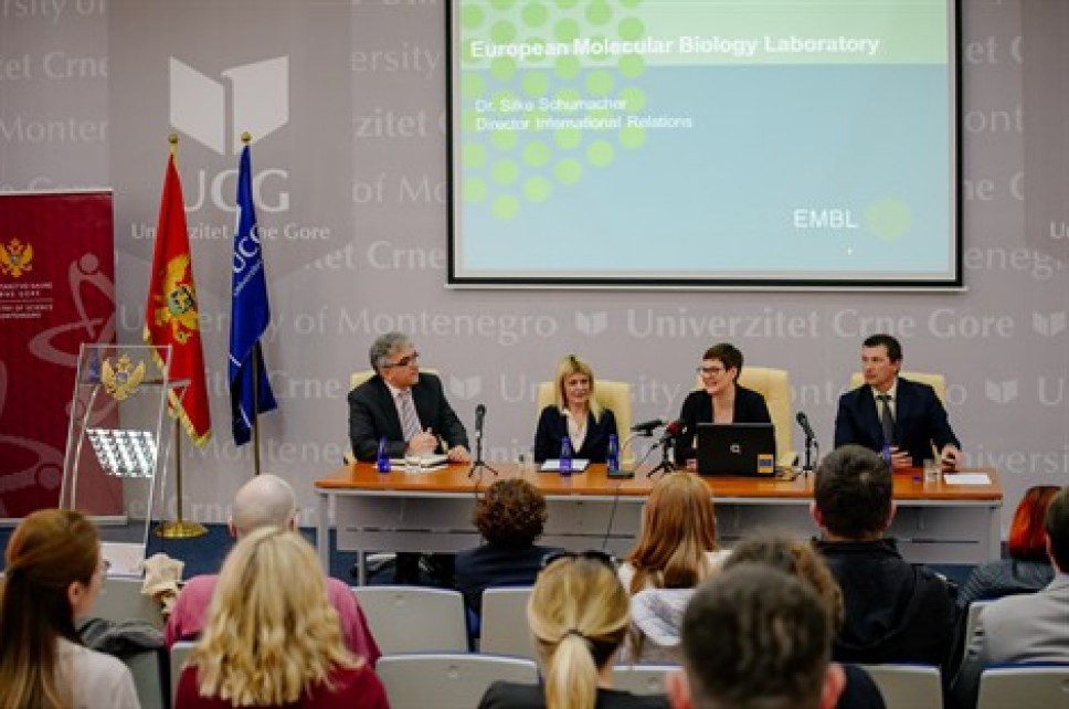 Delegacija EMBL i EMBO predstavila programe za istraživače i studente iz Crne Gore