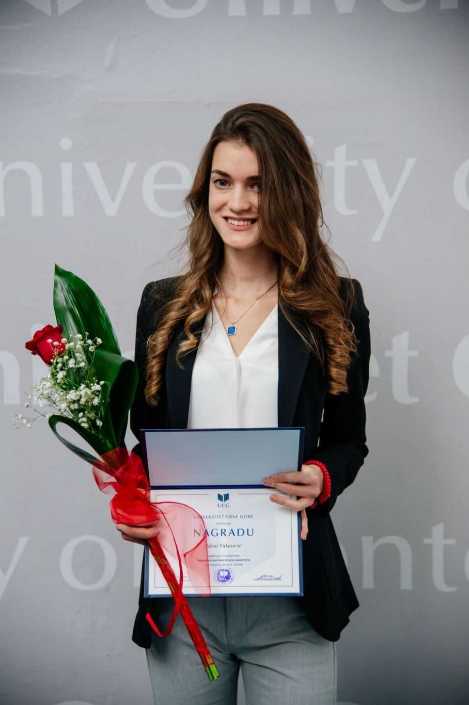Jelena Vukasović, najbolji student Prirodno-matematičkog fakulteta