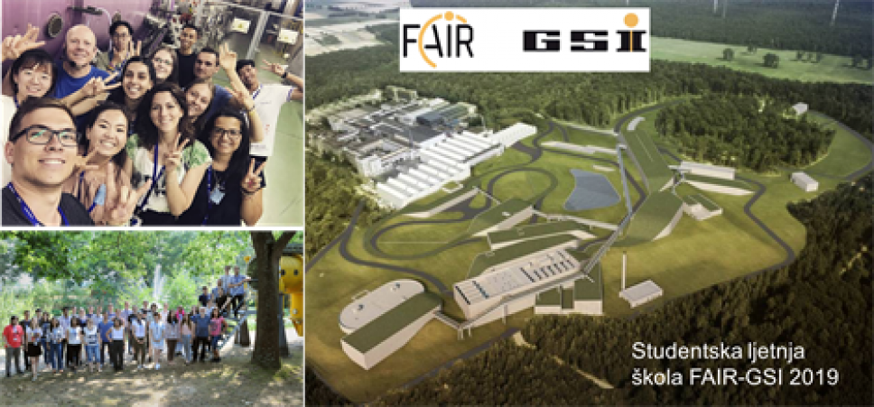 Mogućnost rada na istraživackim projektima u njemačkom istraživačkom centru FAIR-GSI za studente osnovnih studija: 