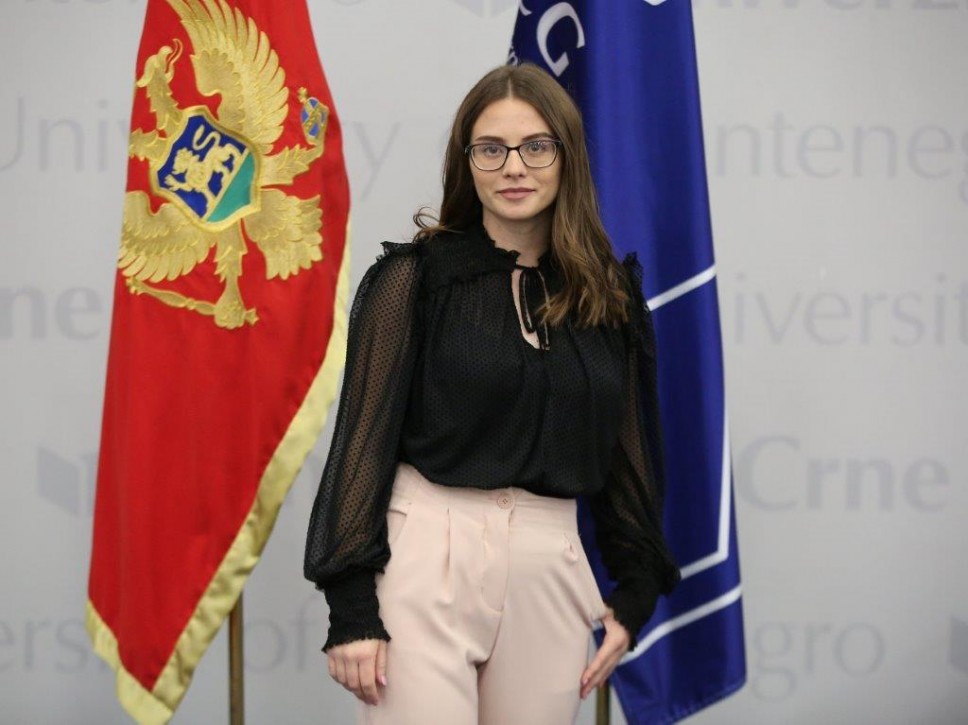 Marija Došljak, najbolja studentkinja Prirodno-matematičkog fakulteta za studijsku 2020/21. godinu