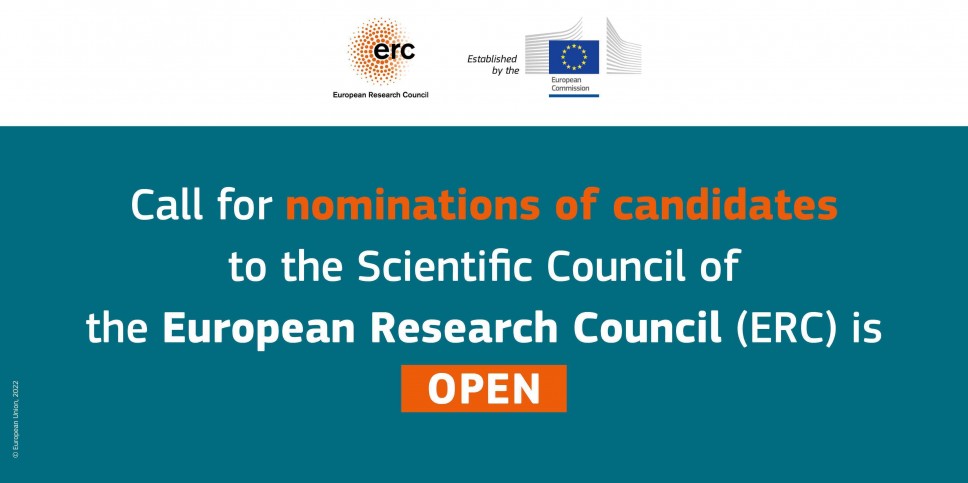 Poziv za nominaciju za članstvo u Naučnom vijeću Evropskog istraživačkog vijeća