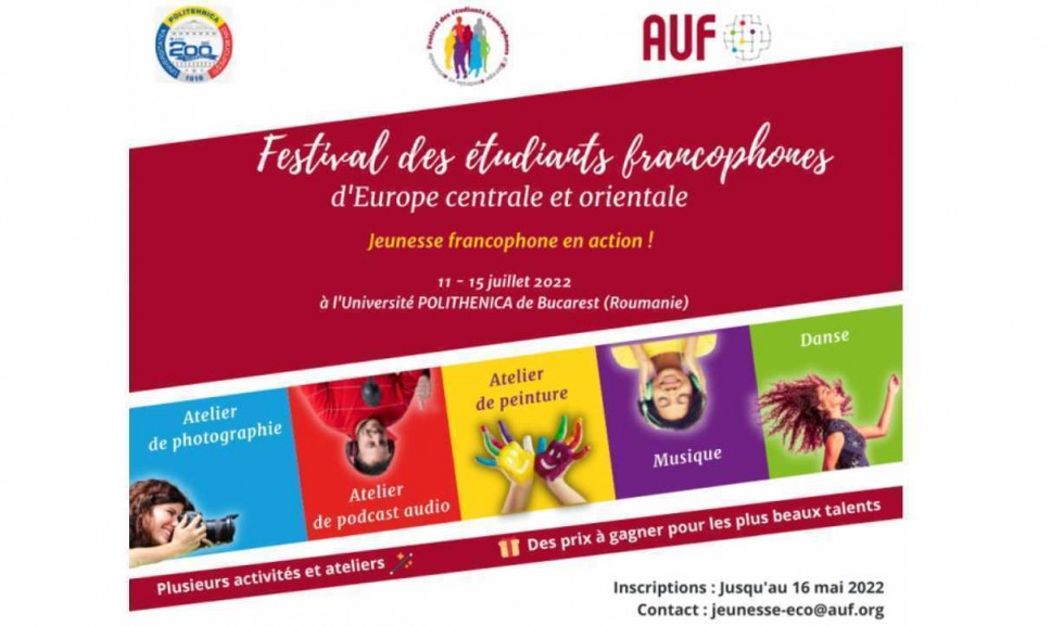 Otvoren poziv za Festival frankofonih studenata Centralne i Istočne Evrope