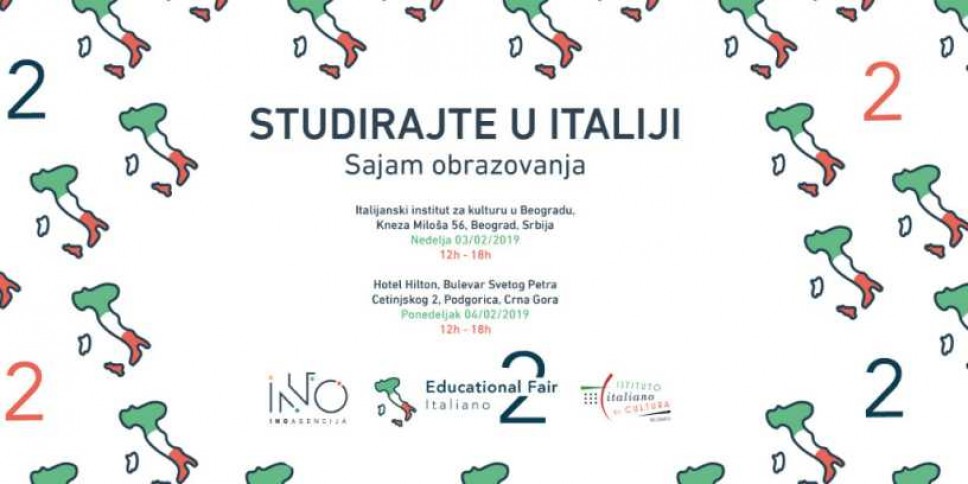 Sajam obrazovanja italijanskih univerziteta i škola jezika u Podgorici