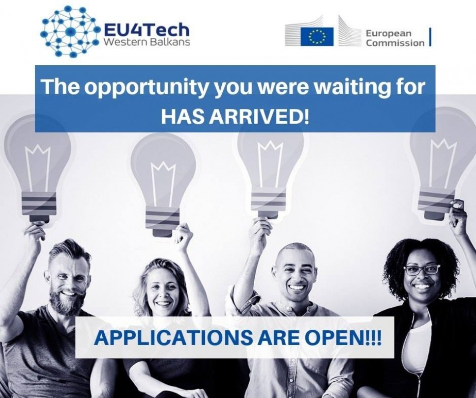 Poziv za prijavu inovativnih startap ideja u okviru projekta EU4Tech