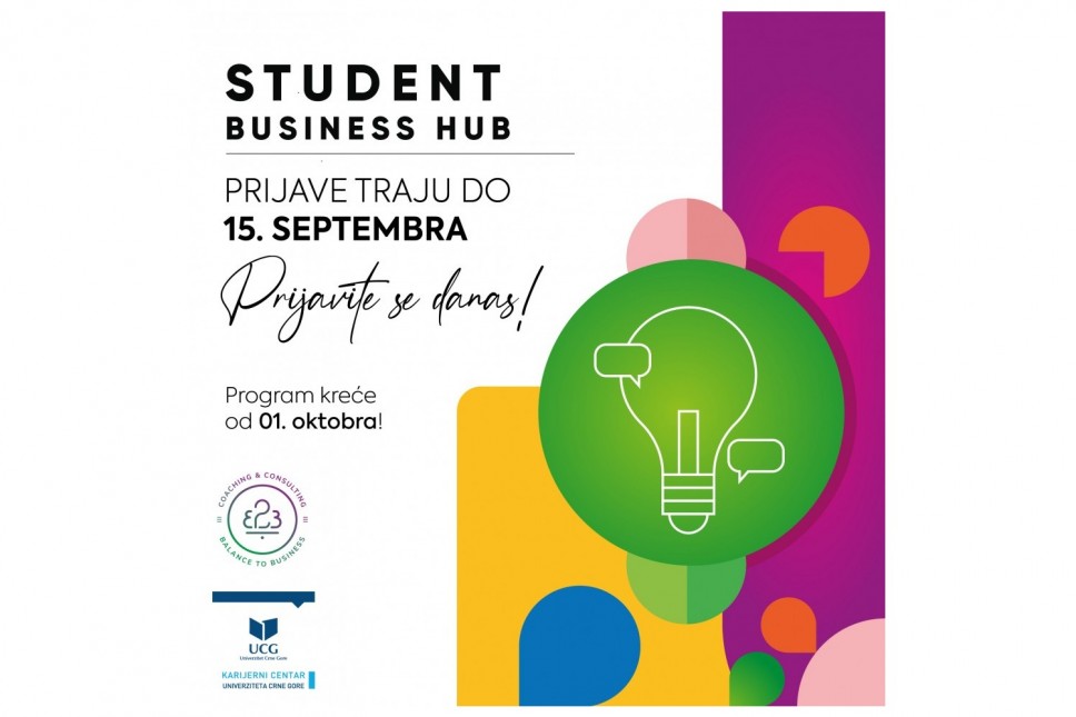 Prijave za četvrti Student Business Hub program do 15. septembra