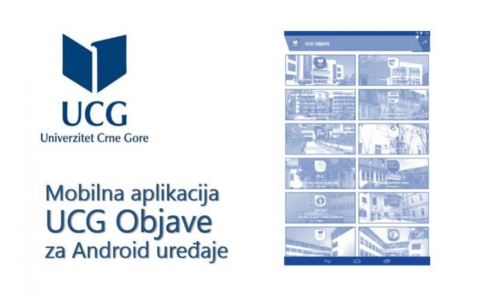 Mobilna aplikacija "UCG Objave" 