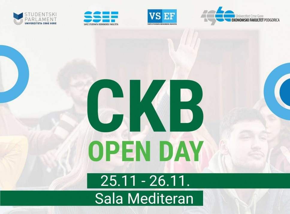 CKB Open Day u organizaciji studenata Ekonomskog fakulteta