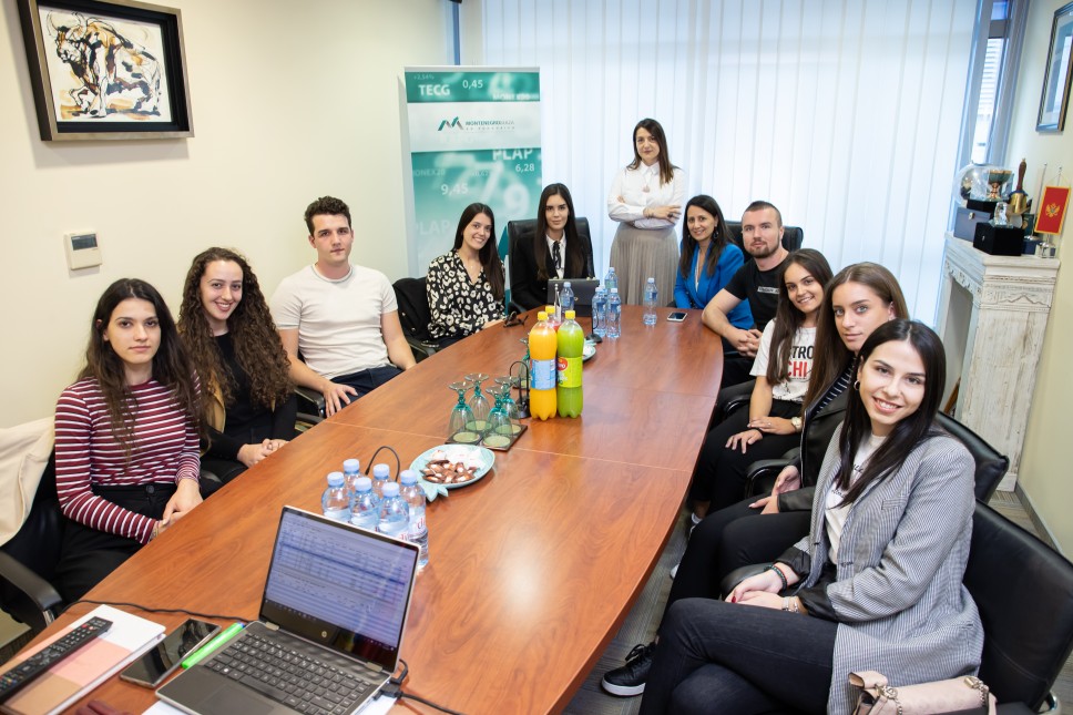 Studenti master studija u posjeti Montenegro berzi