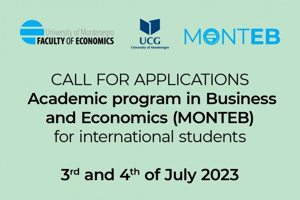 Call for applications MONTEB - for international students