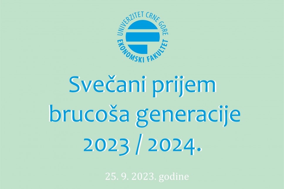 Svečani prijem brucoša generacije 2023 / 2024.