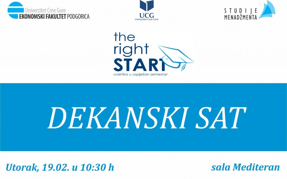The Right Start: Dekanski sat