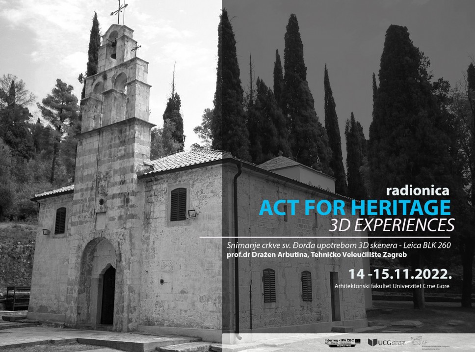 Radionica ACT FOR HERITAGE – 3D EXPERIENCES 