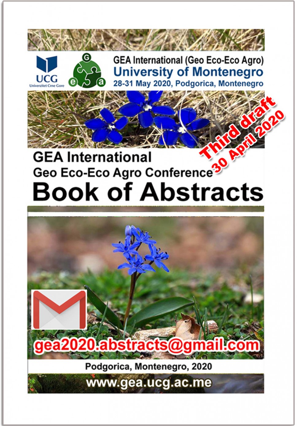 Objavljena knjiga apstrakata: GEA International (Geo Eco-Eco Agro) Conference, 28-31 May 2020, Podgorica, Montenegro
