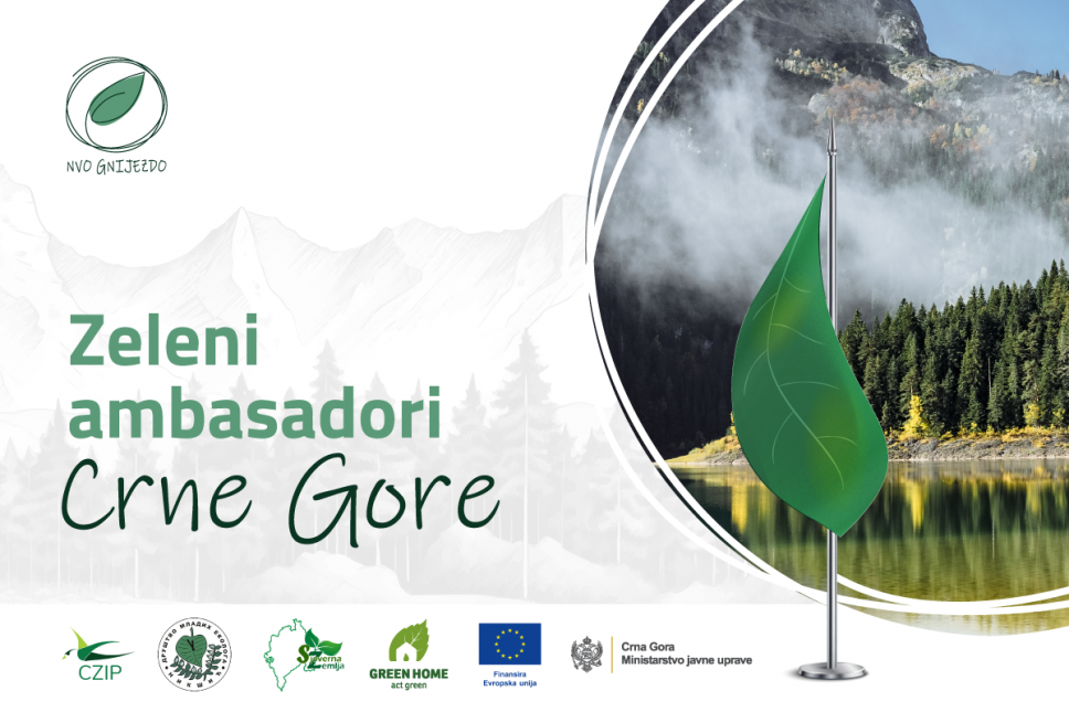 Otvoren poziv za Zelene ambasadore Crne Gore
