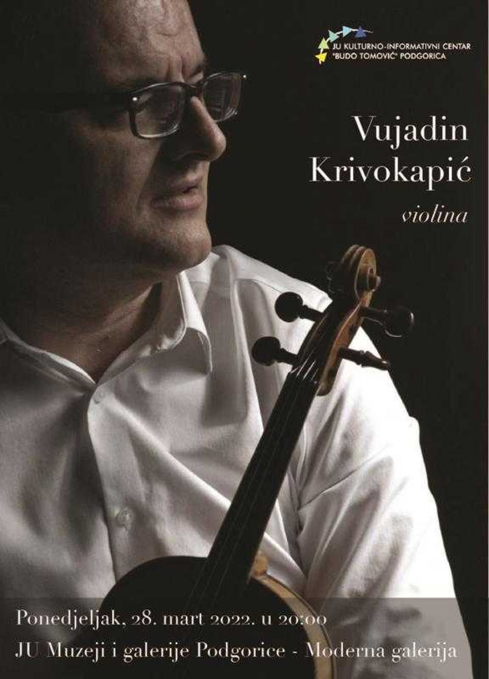 Koncert violiniste Vujadina Krivokapića u KIC-u