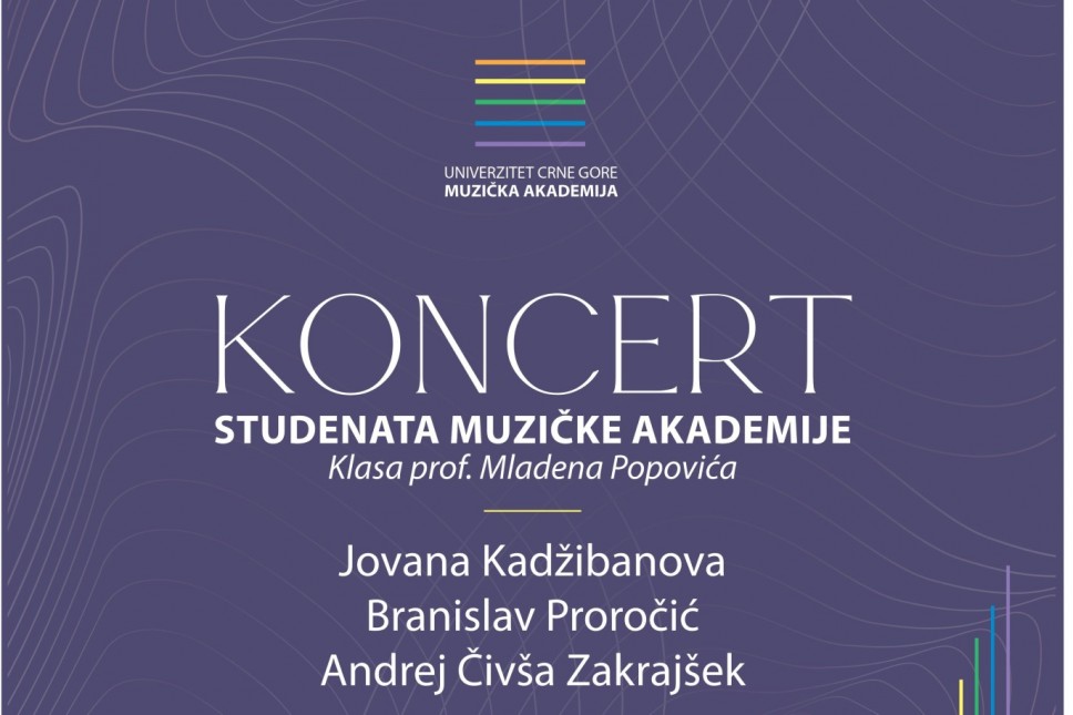 Koncert studenata violončela na Cetinju