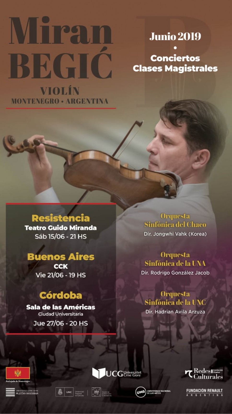 Profesor Begić nastupa kao solista na koncertima u Argentini 