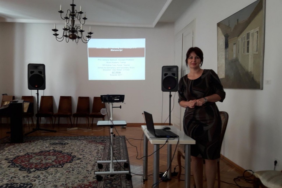Učešće doc.dr Vedrane Marković na Pedagoškom forumu muzičkih i scenskih umetnosti