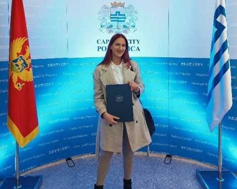 Studentkinja Biotehničkog fakulteta UCG Jovana Mirotić dobitnica nagrade "19 decembar"