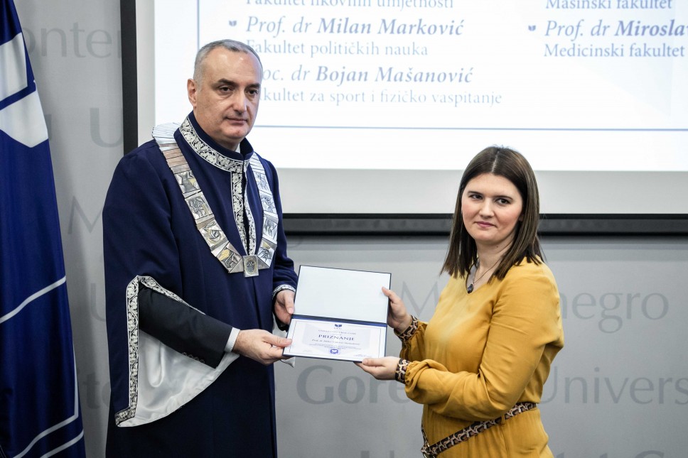 Nagrađena prof. dr Milica Vuković Stamatović - koordinatorka projekta ReFlame