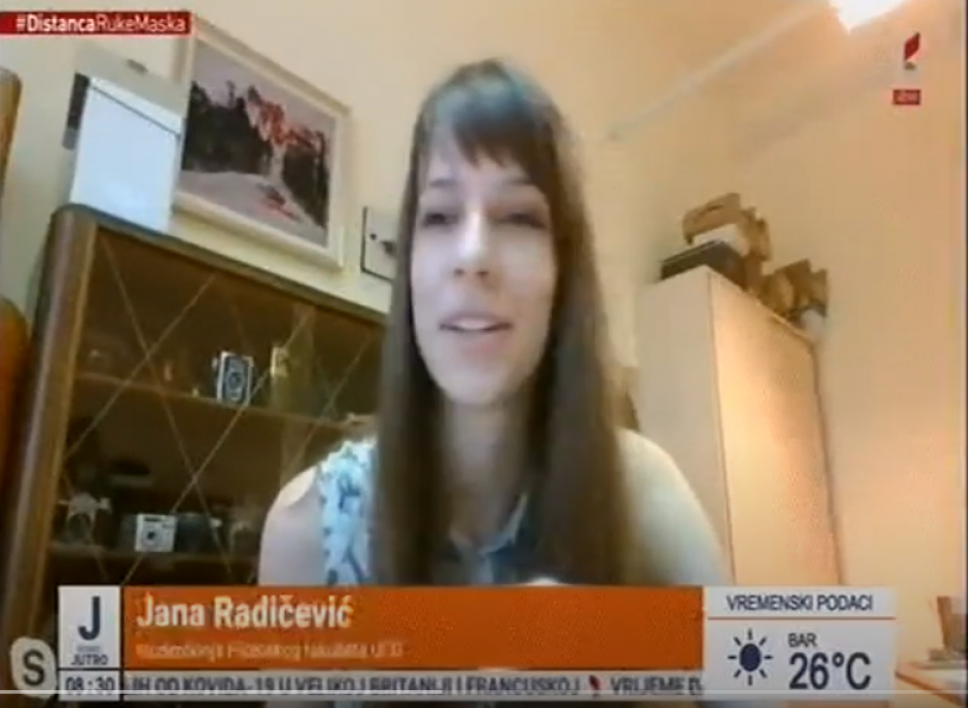 Skajp uključenje najmlađe dobitnice prestižne godišnje stipendije Graca Jane Radičević za RTCG