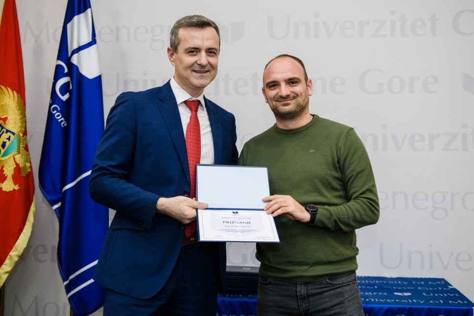 Profesor Vuk Vuković dobitnik priznanja Univerziteta Crne Gore