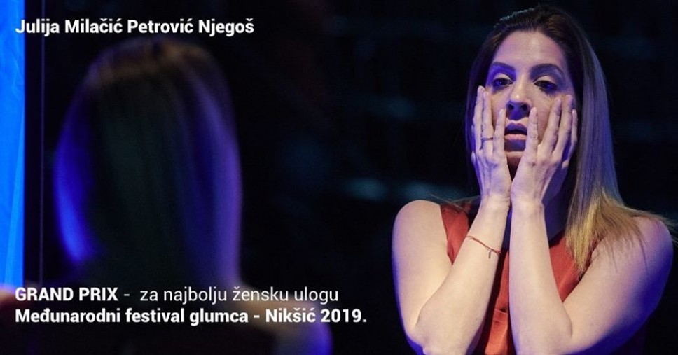 Julija Milačić Petrović Njegoš nagrađena na Međunarodnom festivalu glumca u Nikšiću