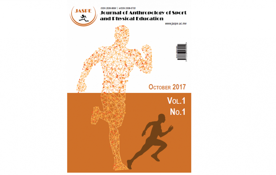 Objavljen prvi broj međunarodnog naučnog časopisa Journal of Anthropology of Sport and Physical Education