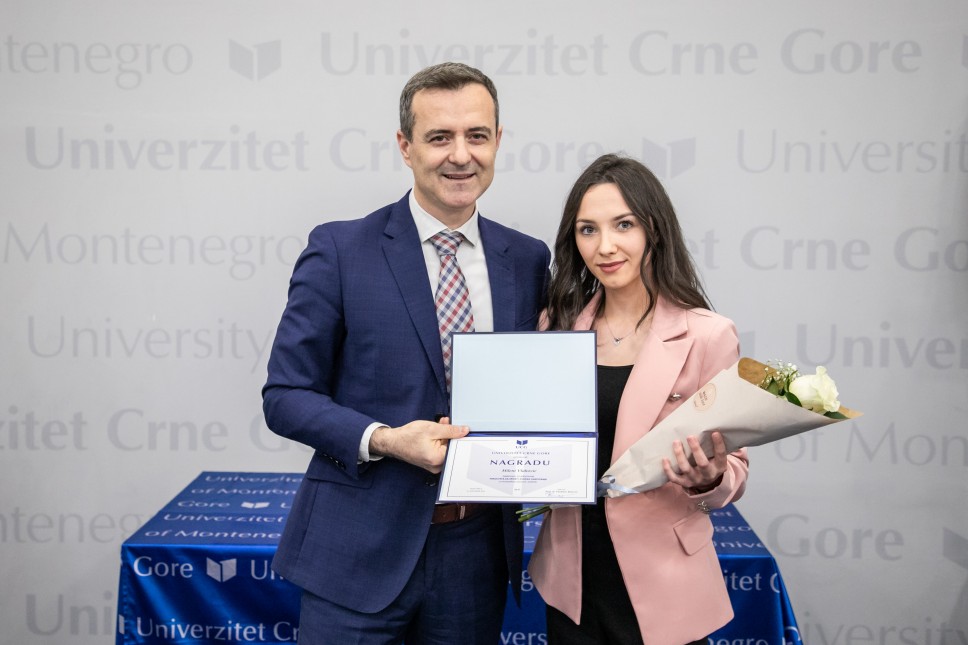 Milena Vlahović najbolja studentkinja Fakulteta za sport i fizičko vaspitanje za studijsku 2022/23. godinu