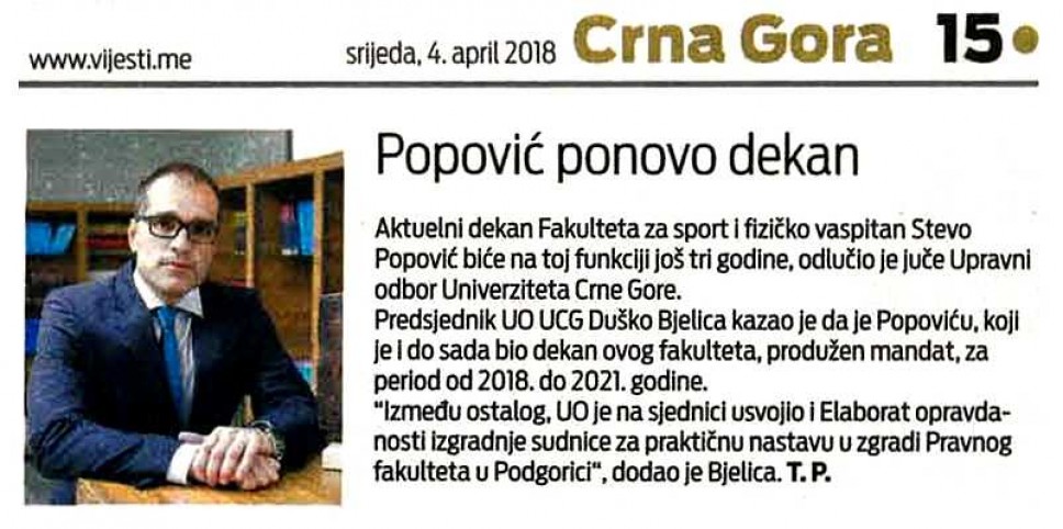 Vijesti, 04.04.2018.