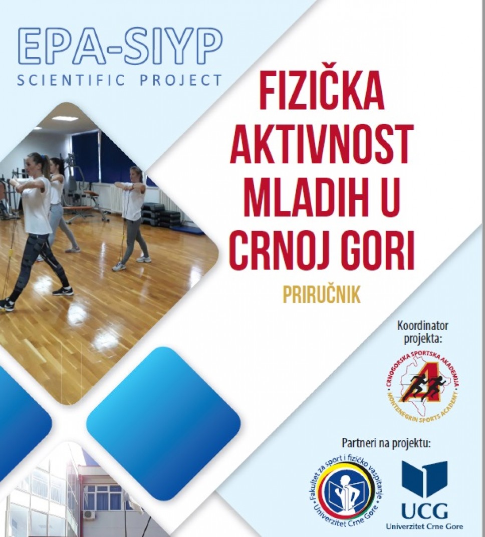  Nova publikacija u oblasti sportskih nauka: Priručnik „Fizička aktivnost mladih u Crnoj Gori“ 