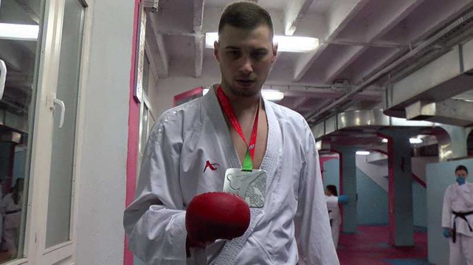 Evropsko srebro u karateu za Predraga Smolovića studenta prve godine Fakulteta za sport i fizičko vaspitanje Univerziteta Crne Gore 