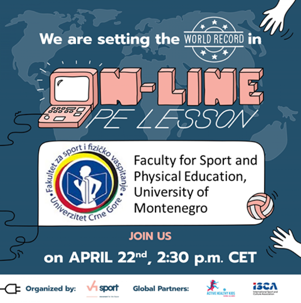 Poziv za studente da učestvuju  u postavljanju svjetskog rekorda – zajednička onlajn vježba za 5000 ljudi 22. aprila
