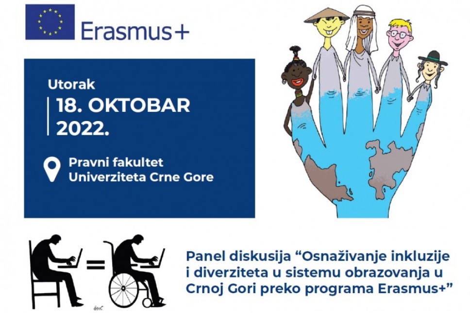 Panel diskusija - Osnaživanje inkluzije i raznolikosti u sistemu obrazovanja u Crnoj Gori kroz program Erasmus+ 