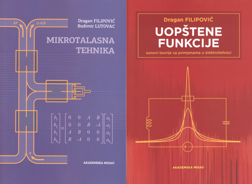 Objavljene knjige "Mikrotalasna tehnika" i "Uopštene Funkcije"