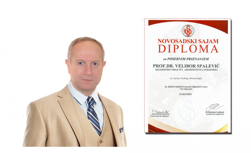 Profesoru Spaleviću međunarodno priznanje za razvoj visokog obrazovanja