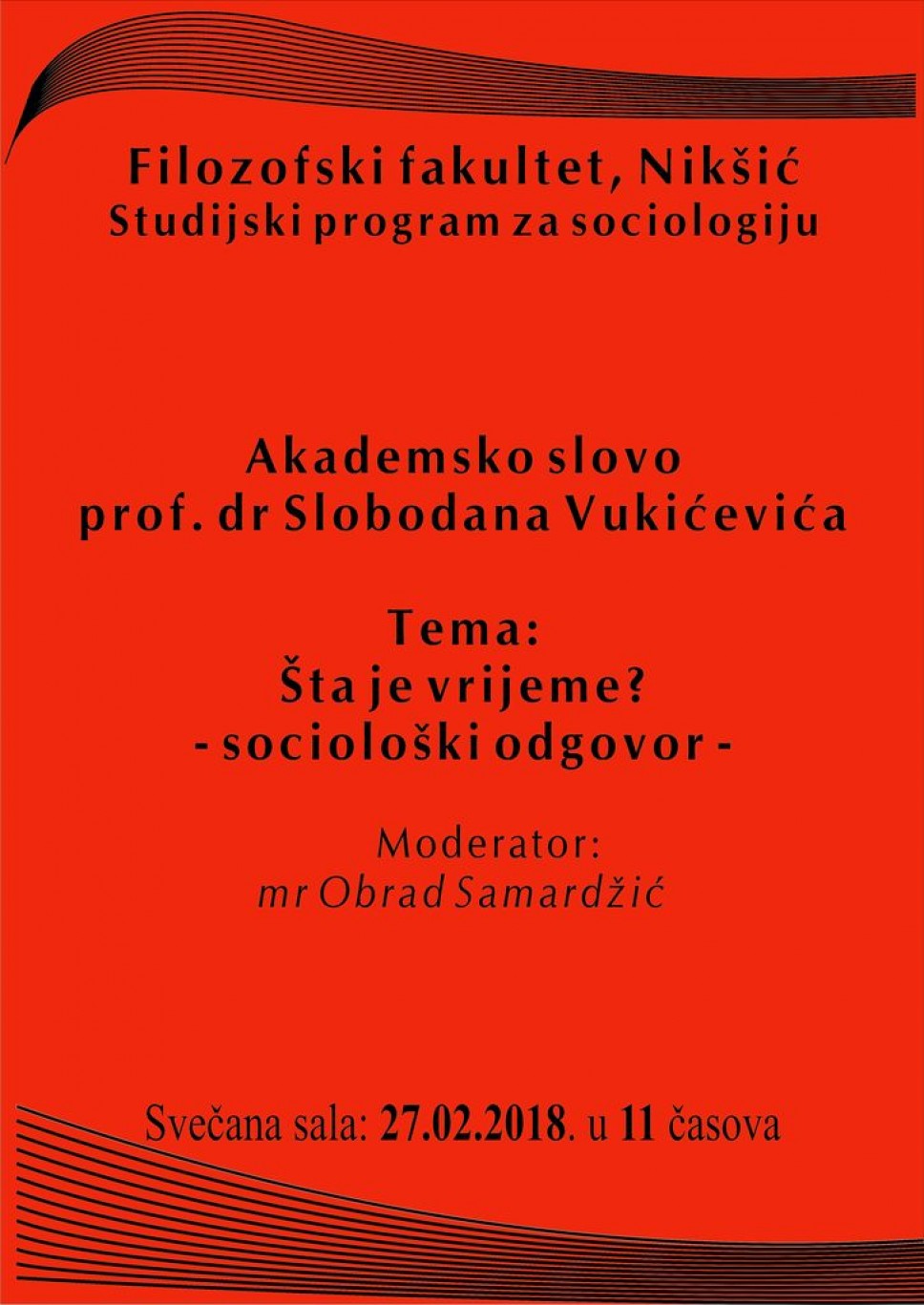 Predavanje prof. dr Slobodana Vukićevića
