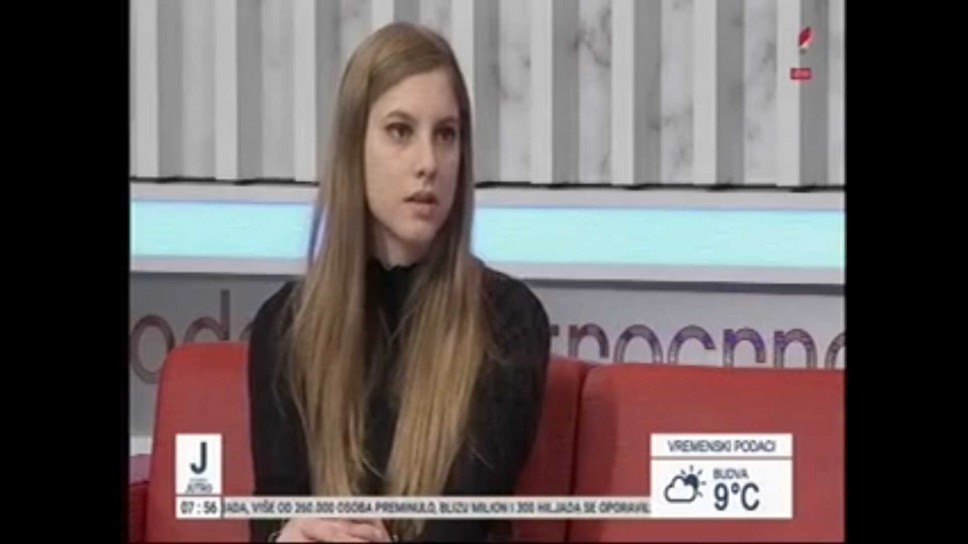 Najbolja studentkinja iz oblasti umjetnosti Lana Bulatović o posvećenosti na RTCG